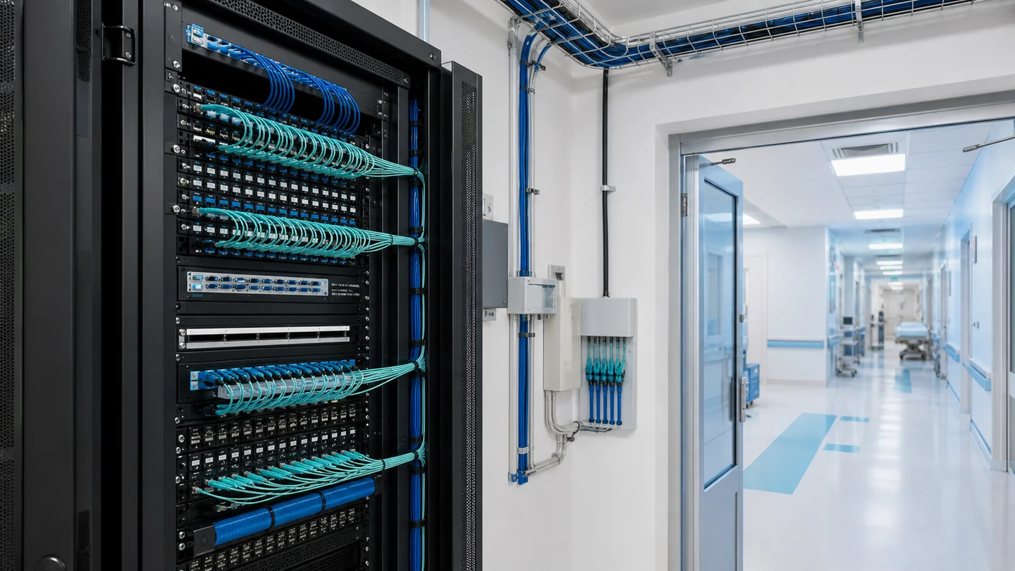 Supply of Networks and Fiber-Optic Cables for the Medical Center for Military Production