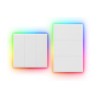 Premium full-touch Wi-Fi wall switch with customizable edge lighting, haptic feedback and smart-scene control.