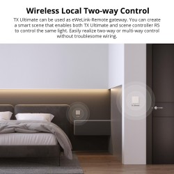 Premium full-touch Wi-Fi wall switch with customizable edge lighting, haptic feedback and smart-scene control.