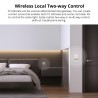 Premium full-touch Wi-Fi wall switch with customizable edge lighting, haptic feedback and smart-scene control.
