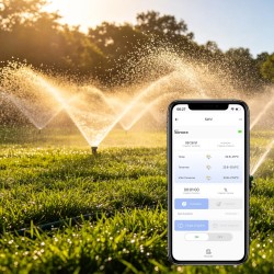 Zigbee 3.0 smart irrigation valve with schedule and capacity modes plus 180-day usage history.
