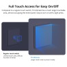 Premium full-touch Wi-Fi wall switch with customizable edge lighting, haptic feedback and smart-scene control.