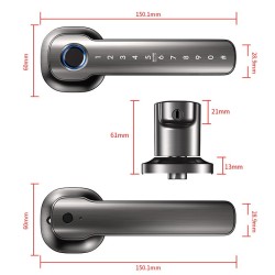 Waterproof Tuya Smart Lever Door Lock