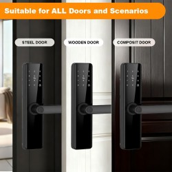 Tuya Fingerprint Smart Lever Door Lock