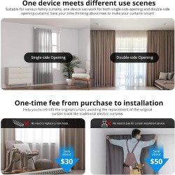 Smart Curtain Motor – 3.7 m Track Package