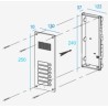 COMMAX DR-6UM 6-Button Audio Intercom Door Panel