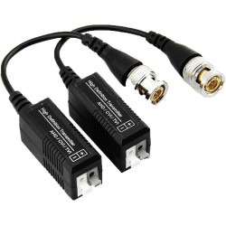 Coaxial Video Balun Connector for CCTV Cameras with BNC to UTP Signal Transmission