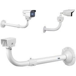 L-Shaped Security Camera Mounting Bracket with 30–60cm Adjustable Length and Internal Cable Management