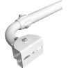 L-Shaped Security Camera Mounting Bracket with 30–60cm Adjustable Length and Internal Cable Management