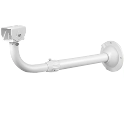 L-Shaped Security Camera Mounting Bracket with 30–60cm Adjustable Length and Internal Cable Management