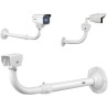 L-Shaped Security Camera Mounting Bracket with 60–120cm Adjustable Length and Internal Cable Management