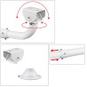 L-Shaped Security Camera Mounting Bracket with 60–120cm Adjustable Length and Internal Cable Management