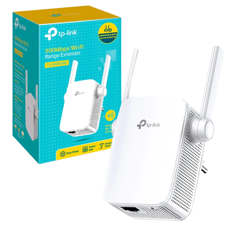TP-Link 300Mbps Wi-Fi Range Extender with Two External Antennas and Access Point Mode