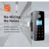 Smart Glass Door Lock | Fingerprint, Tuya WiFi & NFC