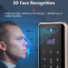 Face Recognition Smart Glass Door Lock with Fingerprint, Wi-Fi, Tuya & Smart Life