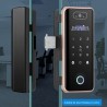 Face Recognition Smart Glass Door Lock with Fingerprint, Wi-Fi, Tuya & Smart Life