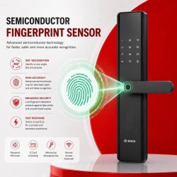 🔐 Bosch Smart Lock – Fingerprint, PIN, Card, Emergency Key, Type-C Backup & Tuya App Control