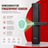 🔐 Bosch Smart Lock – Fingerprint, PIN, Card, Emergency Key, Type-C Backup & Tuya App Control