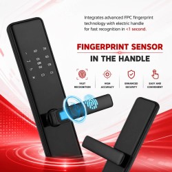 🔐 Bosch ID30 Smart Lock – Fingerprint, PIN, Card, Key, Tuya/Smart Life, Temporary PIN & Type-C Backup