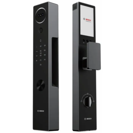🔐 Bosch FU30 Plus Black – 3D Face Smart Lock, Fingerprint, Cat Eye Camera, Video Call & Tuya App