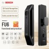 🔐 كالون Bosch FU6 Plus الذكي  – بصمة وجه 3D وبصمة اصبع وكاميرا Cat Eye، فيديو كول وتحكم بالموبايل عبر Tuya