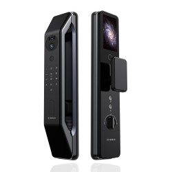 🔐 كالون Bosch FU6 Plus الذكي  – بصمة وجه 3D وبصمة اصبع وكاميرا Cat Eye، فيديو كول وتحكم بالموبايل عبر Tuya