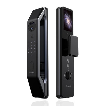 🔐 كالون Bosch FU6 Plus الذكي  – بصمة وجه 3D وبصمة اصبع وكاميرا Cat Eye، فيديو كول وتحكم بالموبايل عبر Tuya