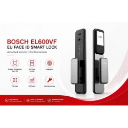 🔐 كالون Bosch EL600VF الأسود – وجه 3D وبصمة وكاميرا Cat Eye، فيديو كول وتحكم بالموبايل عبر Tuya