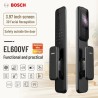 🔐 Bosch EL600VF Black – 3D Face Smart Lock, Fingerprint, 2MP Cat Eye, Video Call & Tuya App