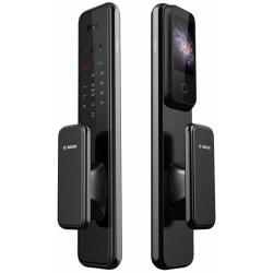 🔐 Bosch EL600VF Black – 3D Face Smart Lock, Fingerprint, 2MP Cat Eye, Video Call & Tuya App